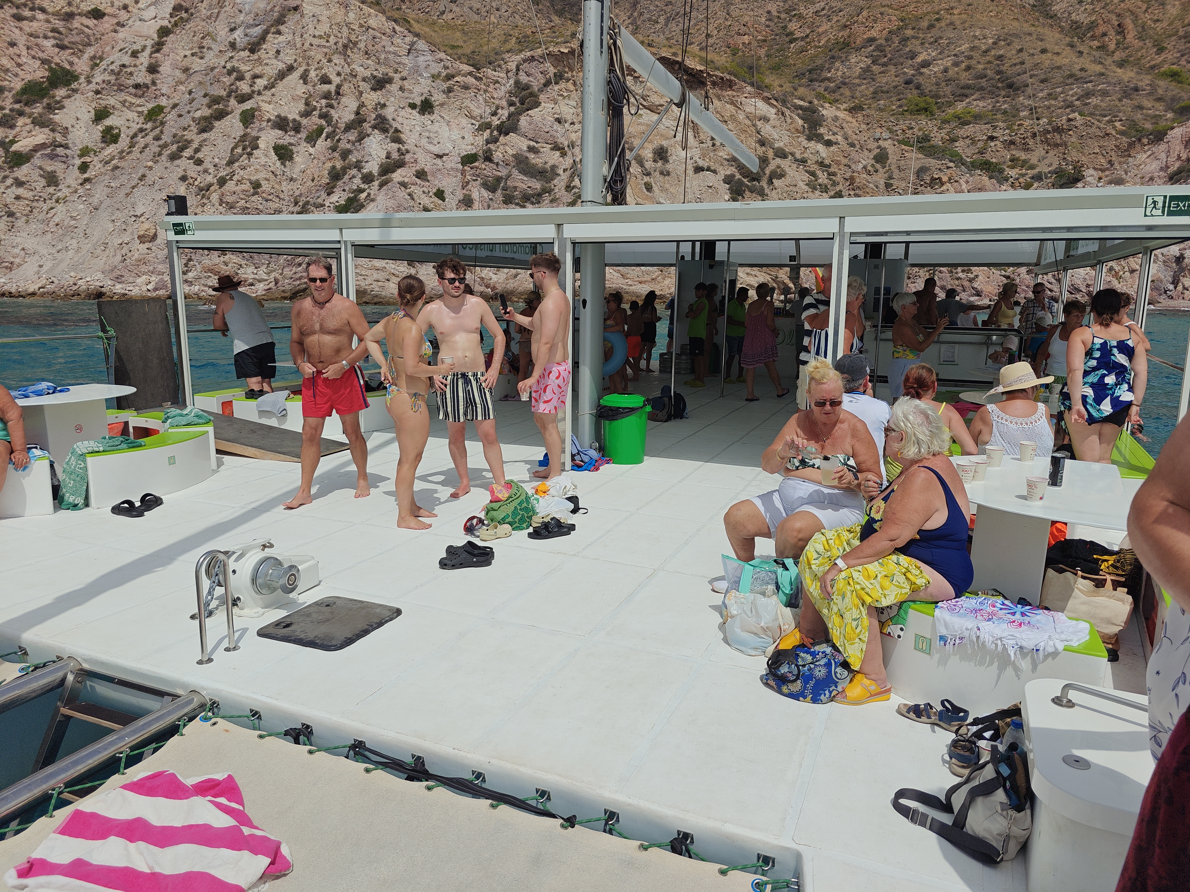 Zona de baño en la bahía de Cartagena